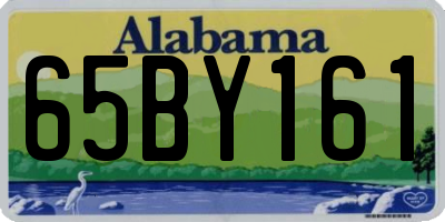 AL license plate 65BY161