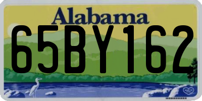 AL license plate 65BY162