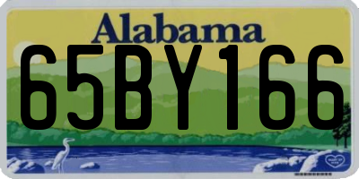 AL license plate 65BY166