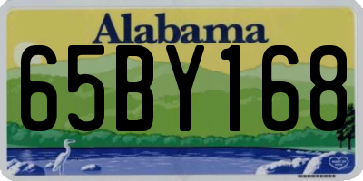 AL license plate 65BY168