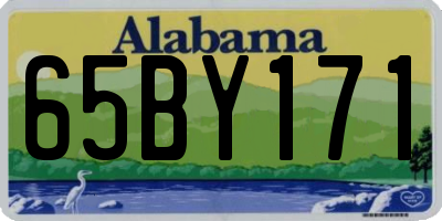 AL license plate 65BY171