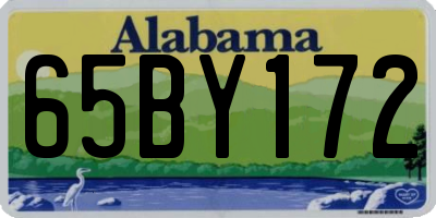 AL license plate 65BY172