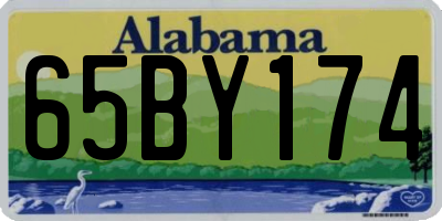 AL license plate 65BY174