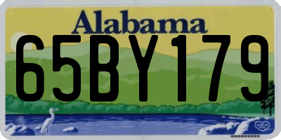 AL license plate 65BY179