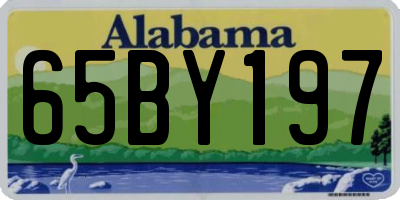 AL license plate 65BY197