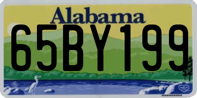 AL license plate 65BY199