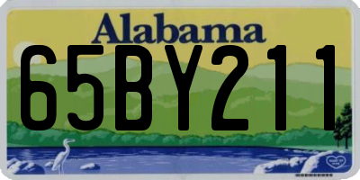 AL license plate 65BY211
