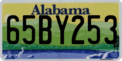 AL license plate 65BY253