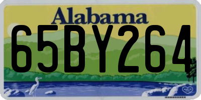 AL license plate 65BY264
