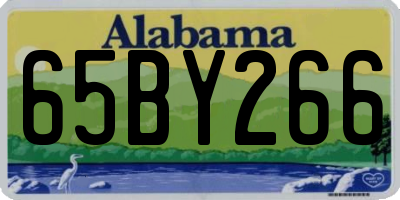 AL license plate 65BY266
