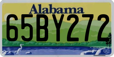 AL license plate 65BY272