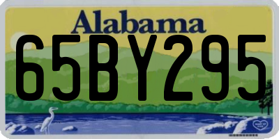 AL license plate 65BY295