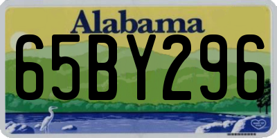 AL license plate 65BY296