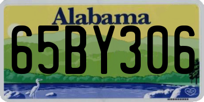AL license plate 65BY306