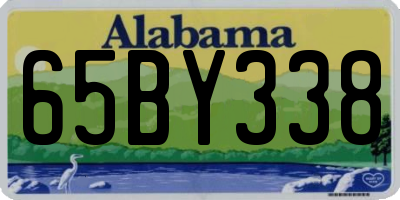 AL license plate 65BY338
