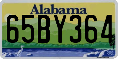 AL license plate 65BY364