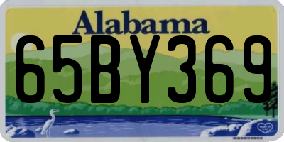 AL license plate 65BY369