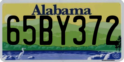 AL license plate 65BY372