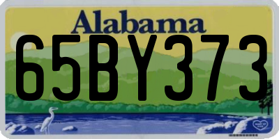 AL license plate 65BY373