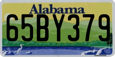 AL license plate 65BY379