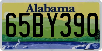AL license plate 65BY390