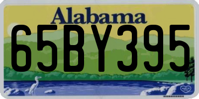 AL license plate 65BY395