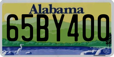 AL license plate 65BY400