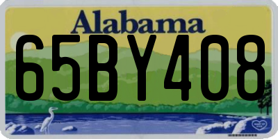 AL license plate 65BY408
