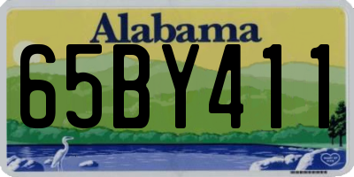 AL license plate 65BY411