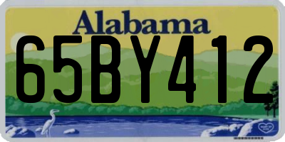 AL license plate 65BY412