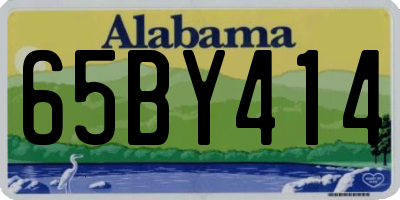 AL license plate 65BY414