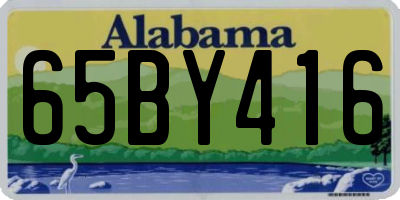 AL license plate 65BY416