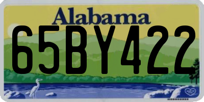 AL license plate 65BY422