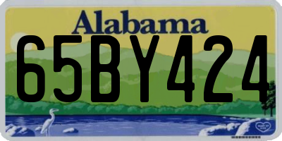 AL license plate 65BY424