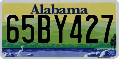 AL license plate 65BY427