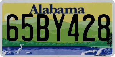 AL license plate 65BY428