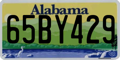 AL license plate 65BY429