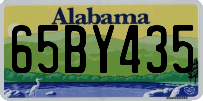 AL license plate 65BY435