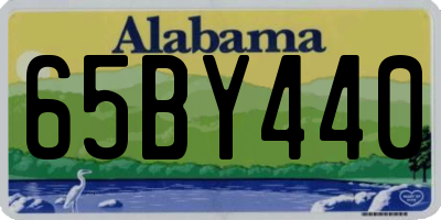 AL license plate 65BY440
