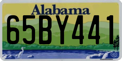 AL license plate 65BY441
