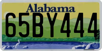 AL license plate 65BY444