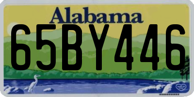 AL license plate 65BY446