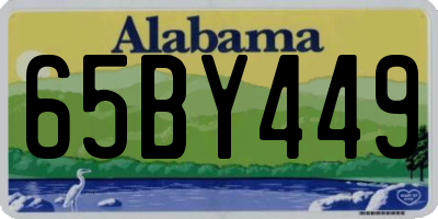 AL license plate 65BY449