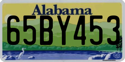 AL license plate 65BY453