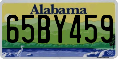 AL license plate 65BY459