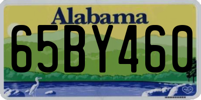AL license plate 65BY460