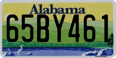 AL license plate 65BY461