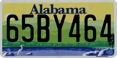AL license plate 65BY464