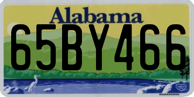 AL license plate 65BY466