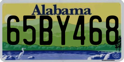 AL license plate 65BY468